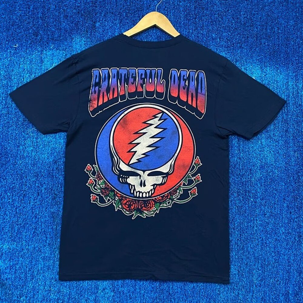 Grateful Dead Steal Your Face Psychedelic Jam Band Tee M